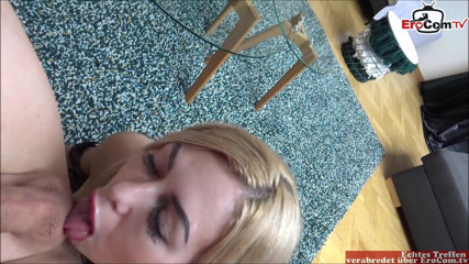 EroCom: Russian Milf fucks with her clothes on on a chair