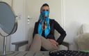 Lady Victoria Valente: Usadas 4 máscaras de bufanda de satén diferentes con un pañuelo...