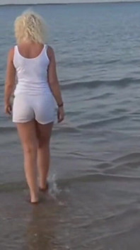 Stripping on the Public Beach