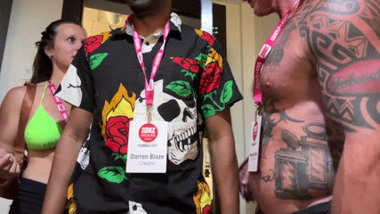 Darrenblazeent: Awkward Hotel Interracial Threesome