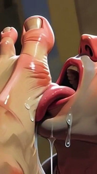 Submissive Man Licking Big Feet - Intense Humiliation