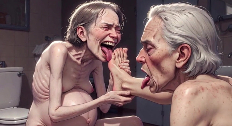 YOUR BEST FANTASY: Fetish kaki dua nenek hodoh 90 tahun - menjilat dan merintih keseronokan