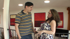 Family Role Playing: น้าใหญ่ tits naughty เย้ายวนหลานชายให้เย็ดกัน