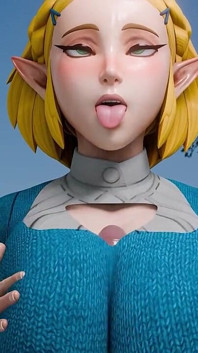 Prințesa Zelda Ahegao între țâțe cu vedere la persoana 1, Regula 34