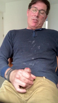 Sunt un porc atât de excitat, pătat de spermă, Bator masturbare.