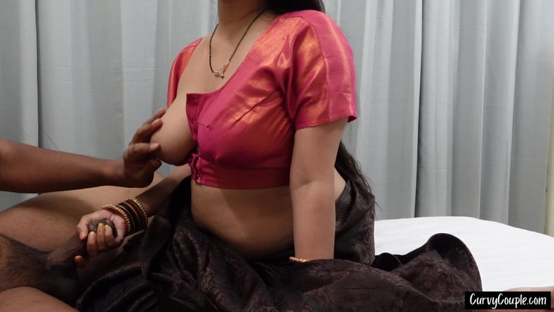 CurvyCumCouple69: Video sex dì kế Tamil với saree nóng bỏng