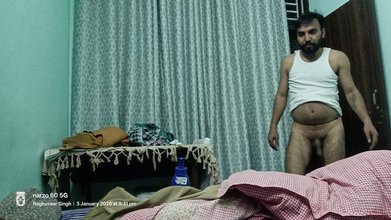 Rajasthani-old-lover: Desi man masturbacja