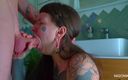 Nigonika: Marseline Black Gives a Blowjob to Her Boyfriend in Front...