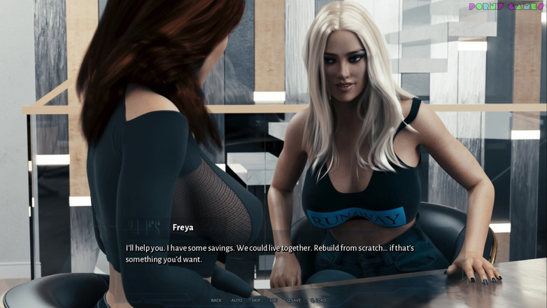 Porny Games: Seducție cibernetică cu 1thousand - sex în trei neașteptat, anal și la rând 34