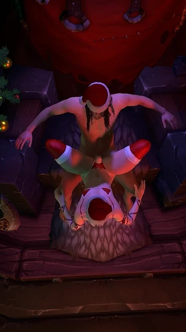 Christmas Femboy Elf Rides Santa's Dick (Wraith Futa)