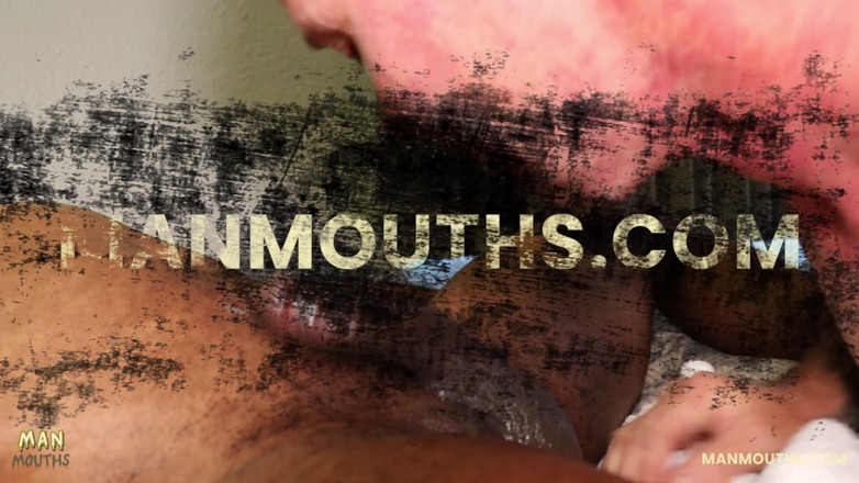 Man Mouths: Big Dan Gags Sucking My Dick