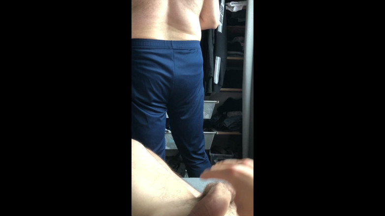 xblueboyz: Casually Wanking While Stepdaddy Is Around