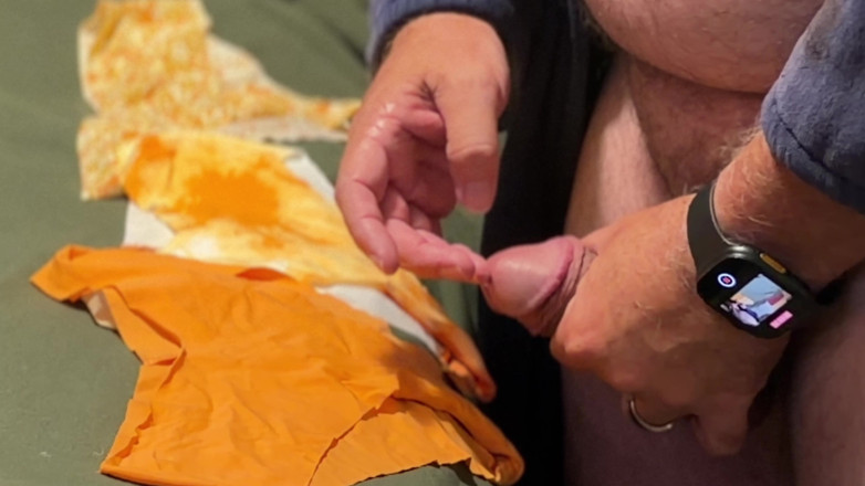 Truridge: Playing with Step-nieces Panties and Some Cum Eating