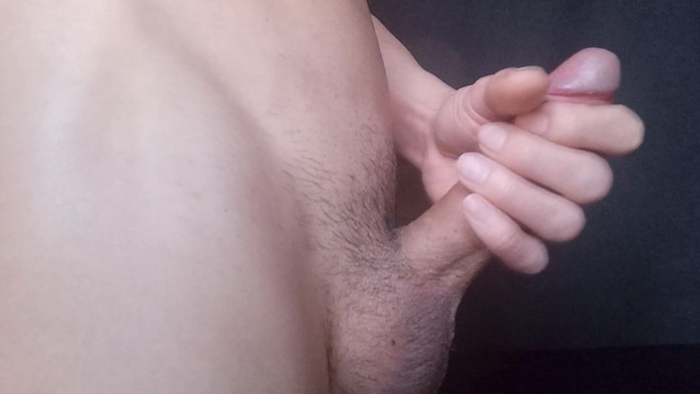 Jon Arteen: Sexy skinny twink rubs his cock, jerks off with lube,...