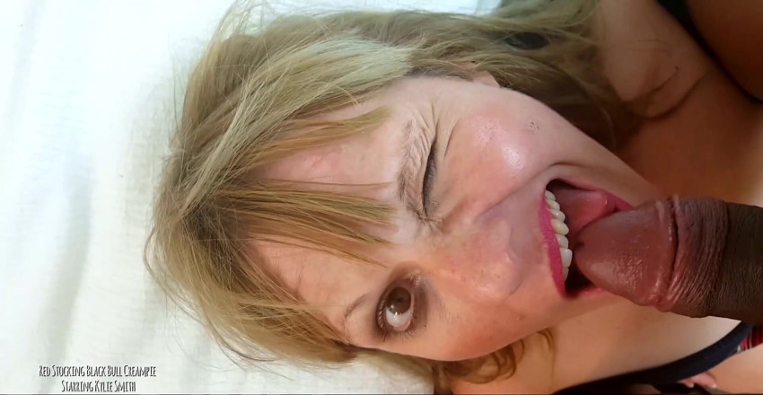 Gentleman Porno: Red Stocking Black Bull Creampie Starring Kylie Smith Remastered