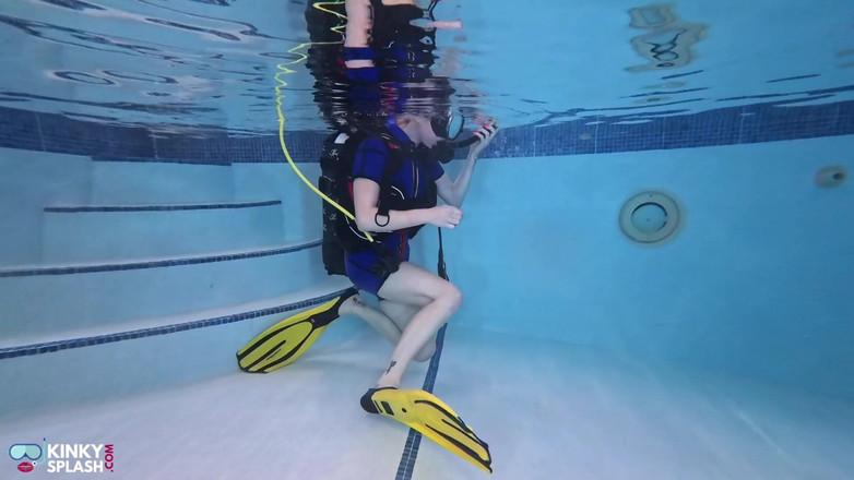 UKCuteGirl: Bound Beneath the Surface - Scuba Tease &amp; Rope Play in Vintage...