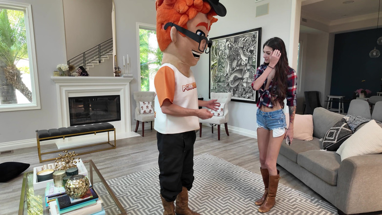 PornDudeCasting: She Begged, Kneeling for a Facial Cumshot, Licking Me Clean...