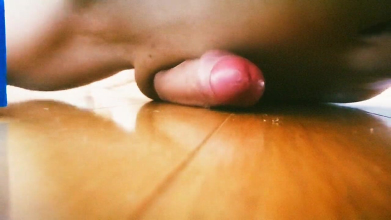Glassofsperm: Teen boy rubs on the floor