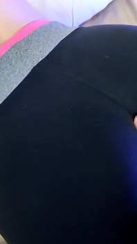 Leggings Ass Grabbing Cum on Thong Cucky