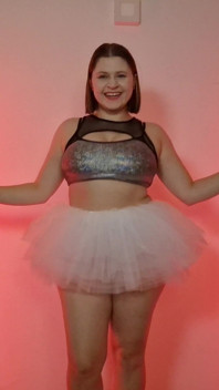 Curvy Mini Skirt Haul - Shiny Silver, Sparkly Tinsel, Transparent Blue and Fluffy Tutu