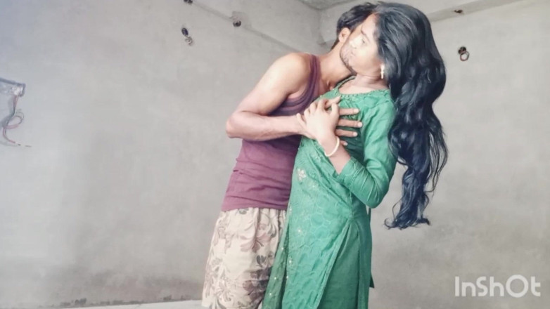 LateralChain349: Sessie 17 Indische Desi-meisjes, vriend en vriend seks in bouwgebouw in...