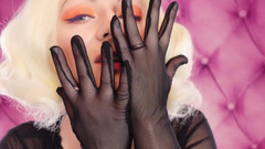 Arya Grander: Asmr: Guantes de malla. (sin hablar) Caliente milf lentamente sfw video...