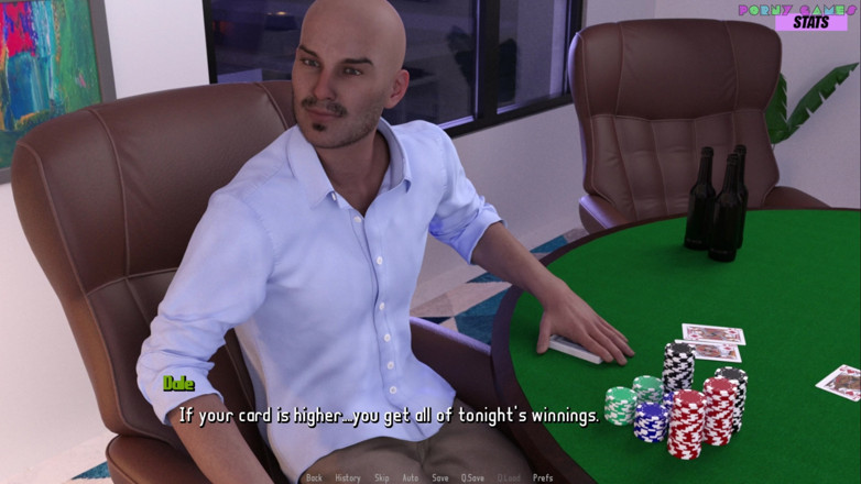 Porny Games: Jej pragnienie przez Wack Stepdaddy - tyłek jedzenia żony, nagi przy pokerowym...