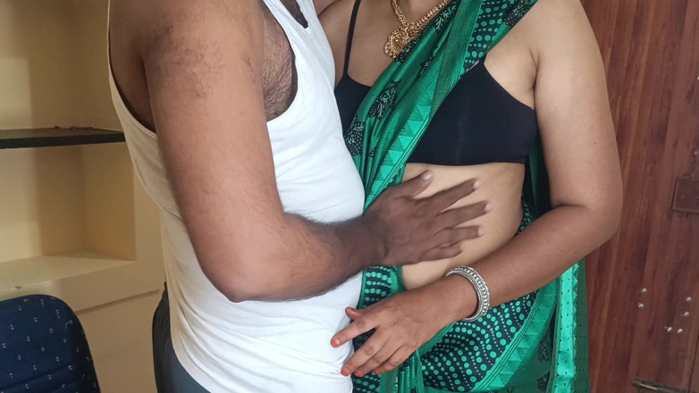 Palani69: Green Colour Saree Stepaunty Hot Romance Viral Video