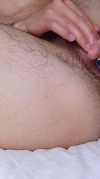 Ftm Slut Makes His Pussy Cream and Cums with Beautiful Dildo