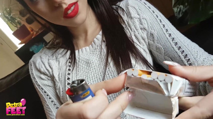 Smokin Fetish: Awek si rambut coklat yang hebat sangat sukakan cerut