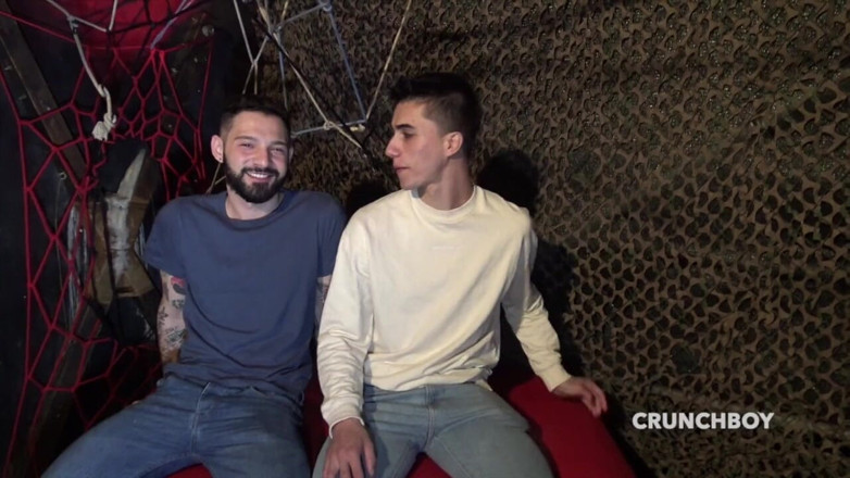 Young French dudes with big cocks: Nathan Luna, Igor Lucios tarafından korunmasız kullanılıyor