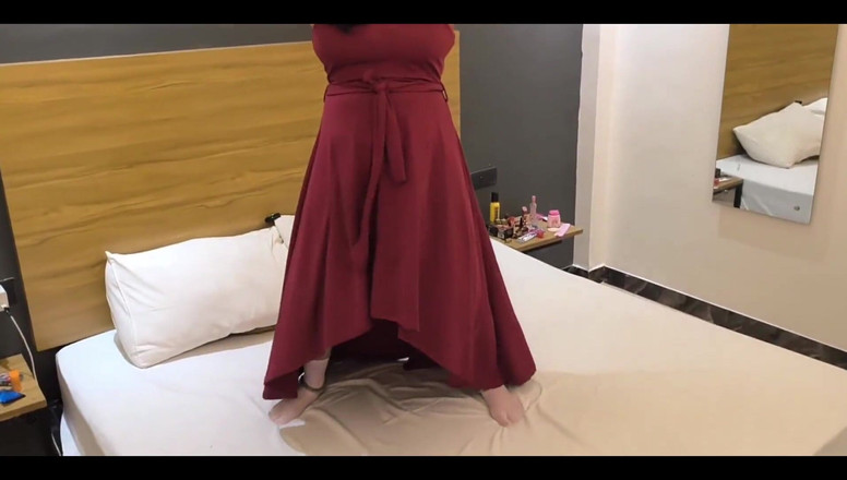 Pujaprem indian: Šukání v hotelu Oyo hardcore sex hluboko do krku růžové...