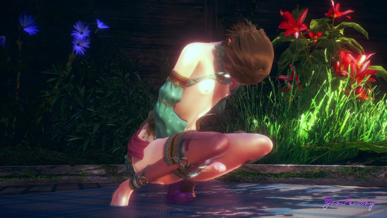 Yaoitube: Zelda Yaoi Femboy - 链接肛门假阳具（无码）