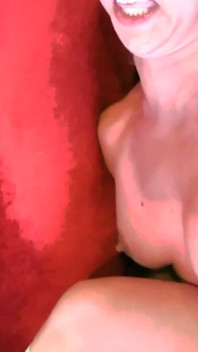 Coffee Shop Pickup - Tattooed Babe and a Blonde Play with a Wand and a Blue Toy