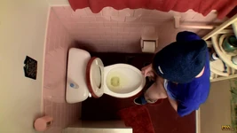 शौचालय के बाउल में उतारना