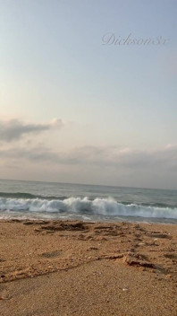 Immer noch am strand, gute zeit allein haben