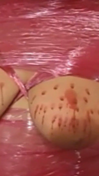 Madura morena MILF consigue senos atados y sujetados