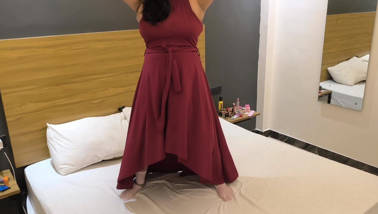 pujaprem: Fuck in Oyo Hotel Hardcore Sex Deeply Throat the Pink...