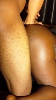 Dark Melanin Girl Tried Anal for the First Time After Stretching Her Pussy Out