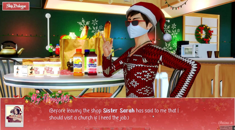 Cumming Gaming: 無制限のクリスマス[クリスマス変態pornplay] Ep.4痴女修道女は彼女の巨大な胸を示しています