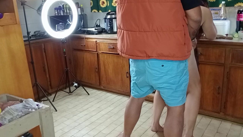 Bigjoefuckalott: Silly F*** Buddies Making Salad in the Kitchen