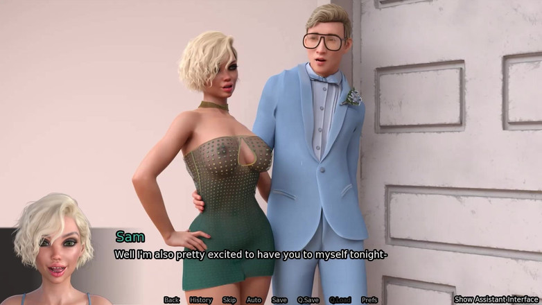 Studio-77: Üvey kız kardeş anal seks - seks robotu porno oyunu