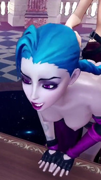 Pieprzony Jinx od tyłu - League of legends: Parodia porno 3D