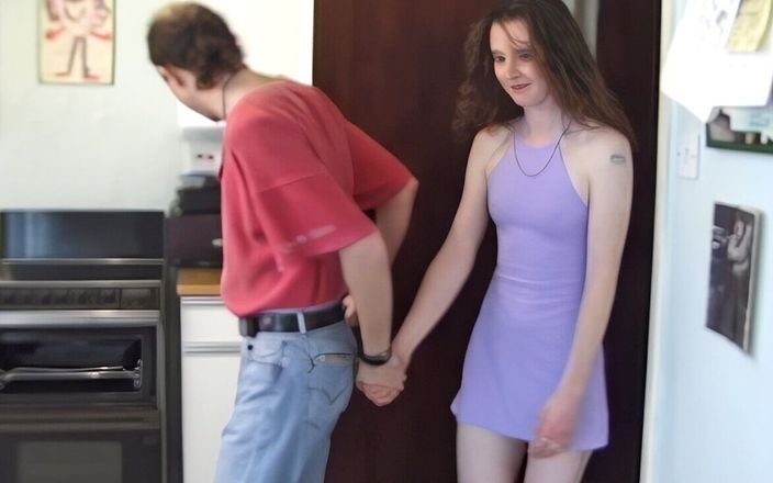 Real Sex : Freckled and Pale Small Boobed Redhead Pussy and Ass Fucked