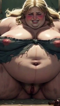 Schwangere bBW-sklavin in rope bondage - verzweifelt nach creampie-gangbang