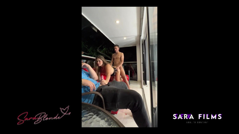 Sara Blonde: Behind the Scenes - Fucking and Sucking Her Lover's Big Cock...