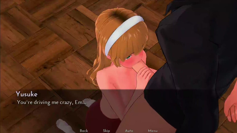 Sex game gamer: Ela engoliu meu pau enorme muito profundo