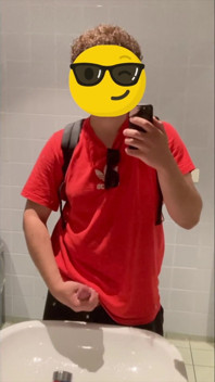 Jacking off in Parking Lot Bathroom in Antwerp