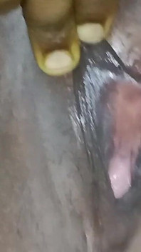 My Wife Spreads Her Pussy in Front of Her Husband and Shows Him How Delicious It Is