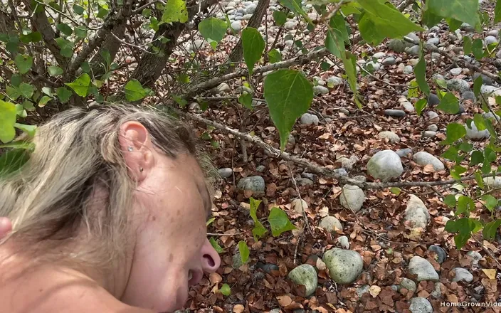 Homegrown Video: Hot and busty wife Luna ass fucked outdoors